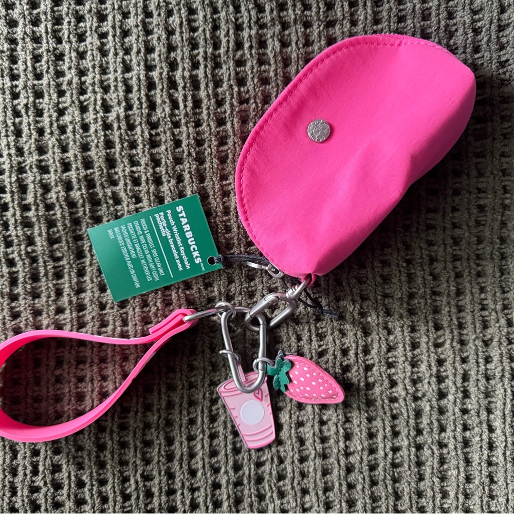 Starbucks Pink Collection Pouch Keychain